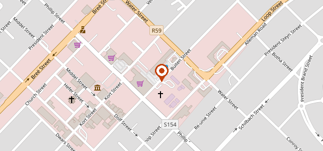 Map showing where Mike's Kitchen is